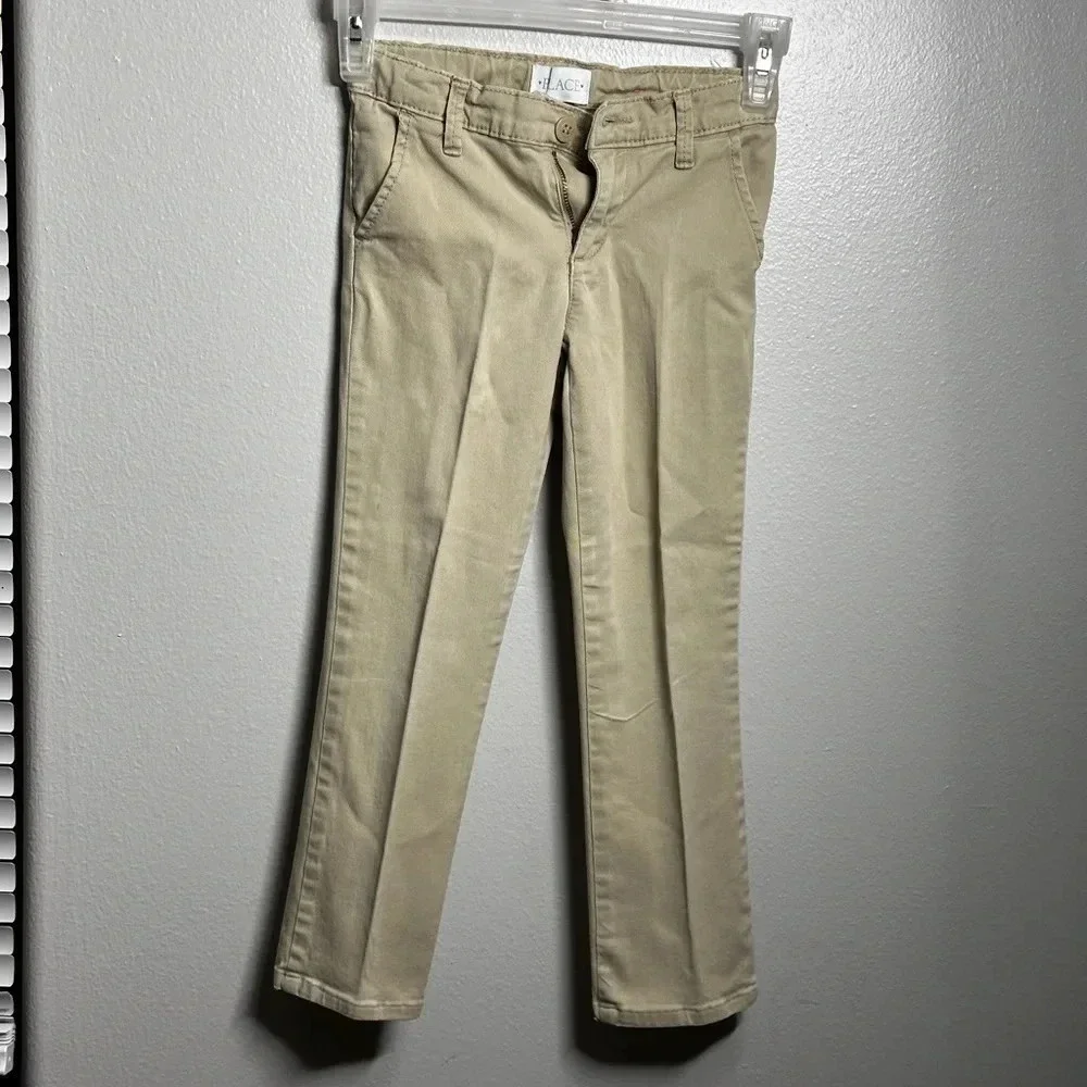Children’s Place Girls Khaki School Uniform‎ Pants Size 6.